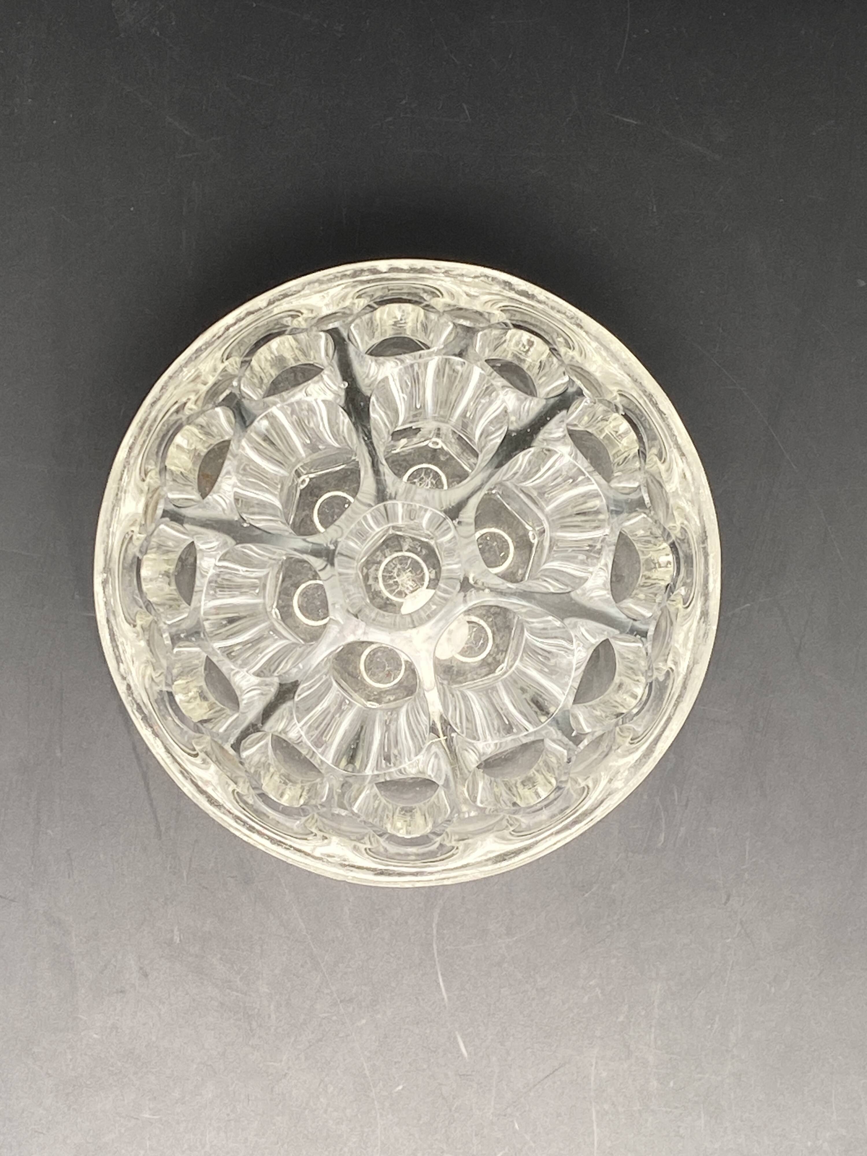 Large round glass flower pick – MPMDec23JF20