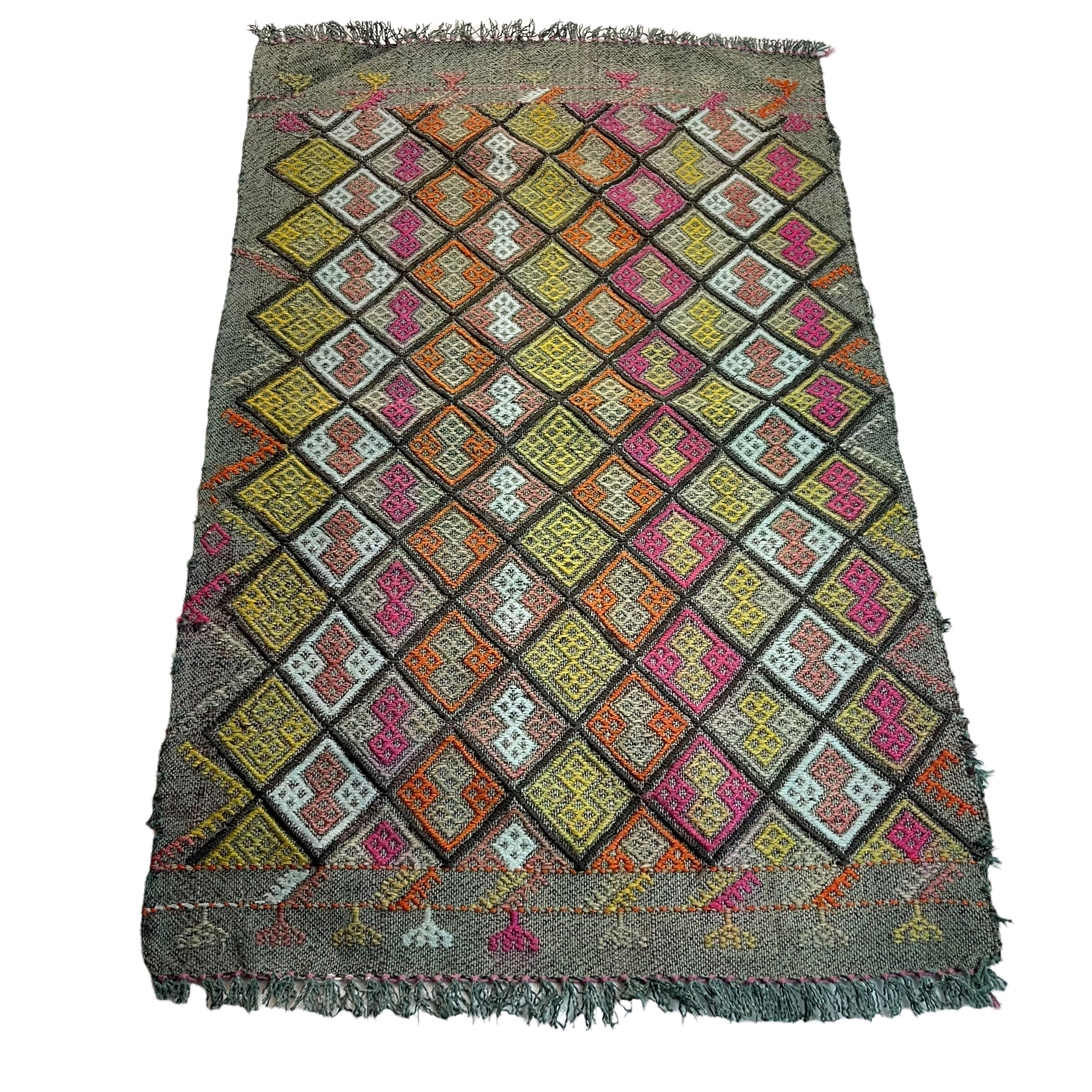 Vintage Turkish Kilim , 84 x 52 cm