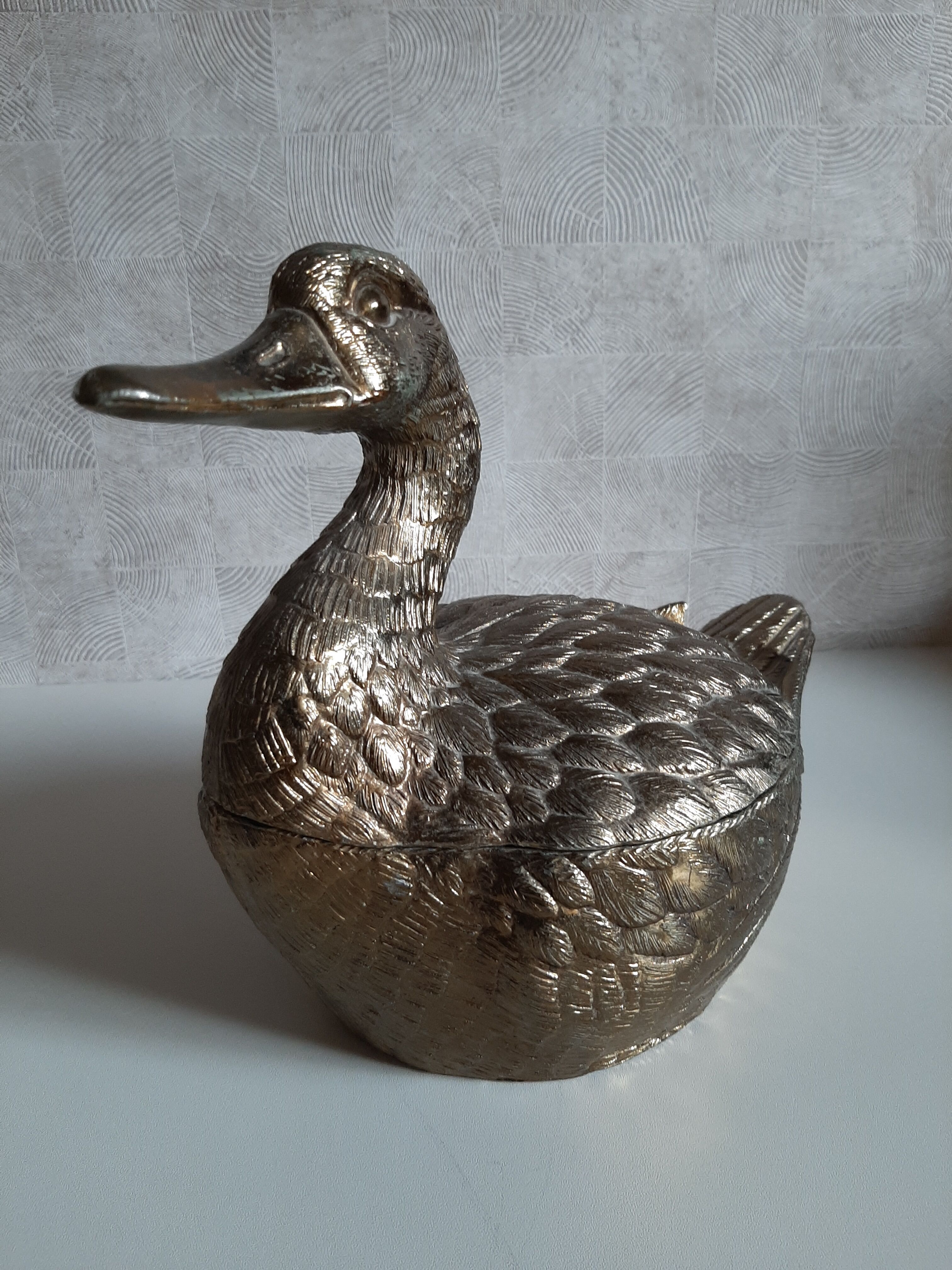 Mauro Manetti Italy gold metal ice bucket