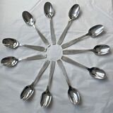 Christofle cutlery set - 11 fourchettes de table et 11 cuillères à soupe - Art déco - Métal argenté