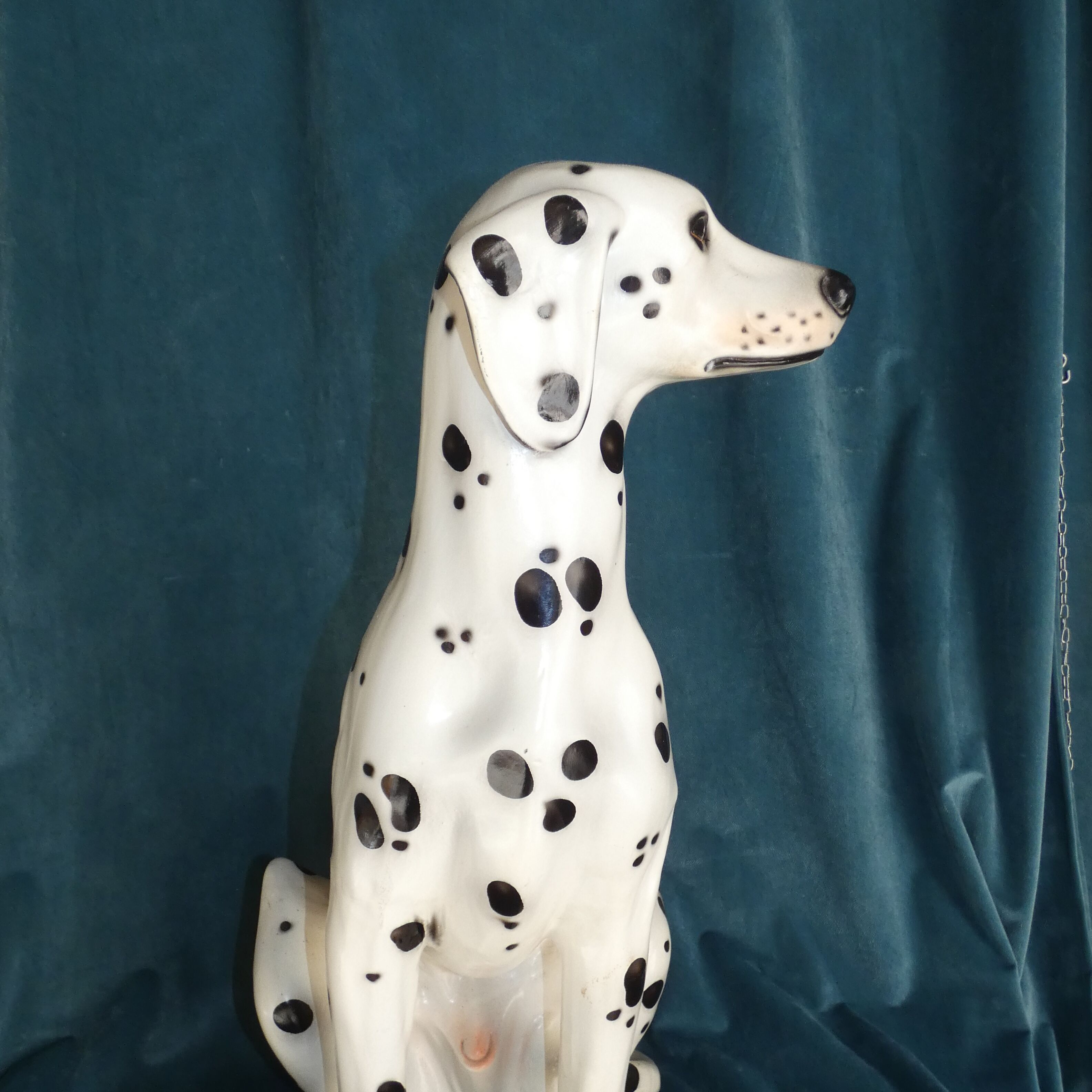 Dalmatian dog life size ceramic italian work circa 1970