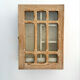 Armoire à pharmacie vintage en bois et verre martelé