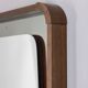 Miroir en bois et verre fumé, Italie années 60