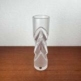 Vintage glass vase from the German Malachit series by Peill & Putzler, 1970s.