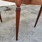 Louis XVl style mahogany table with 2 extensions n30