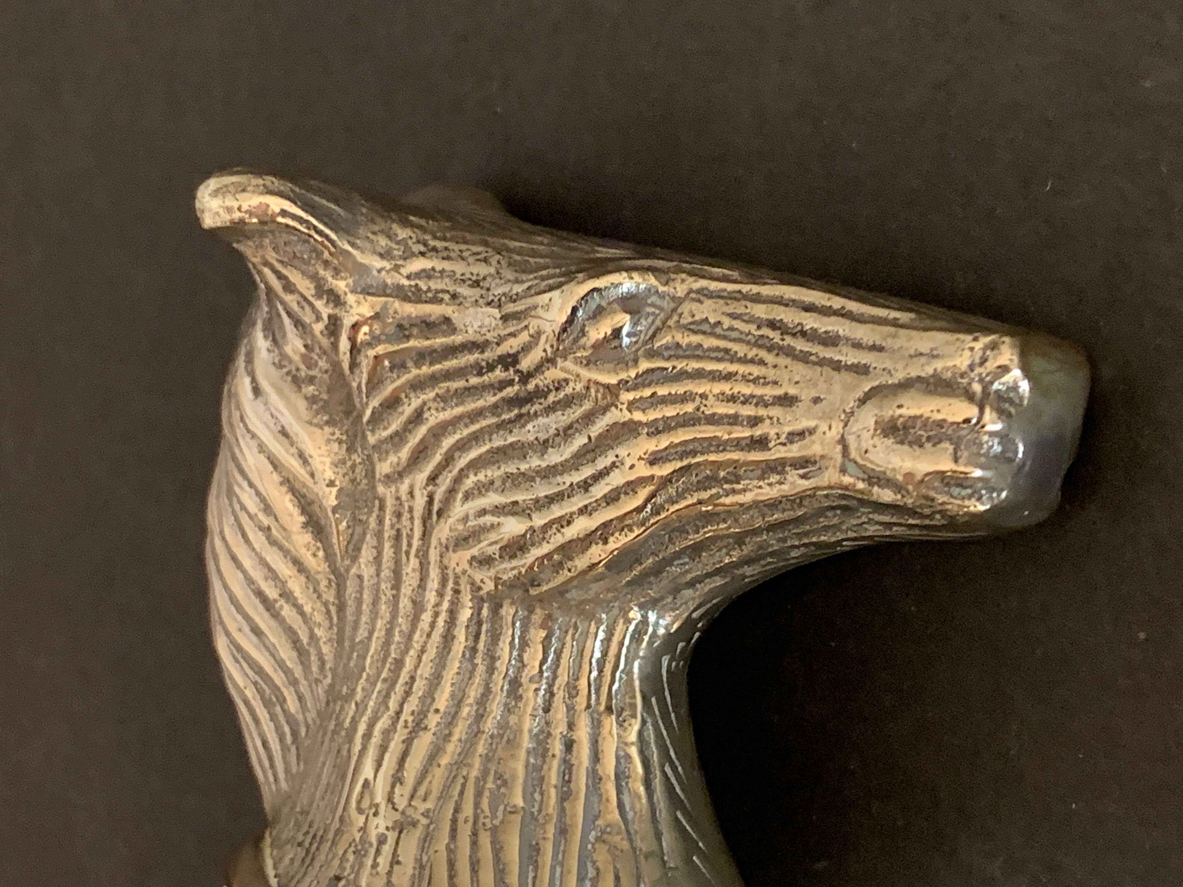 Glass or stirrup cup Gucci horse metal silver