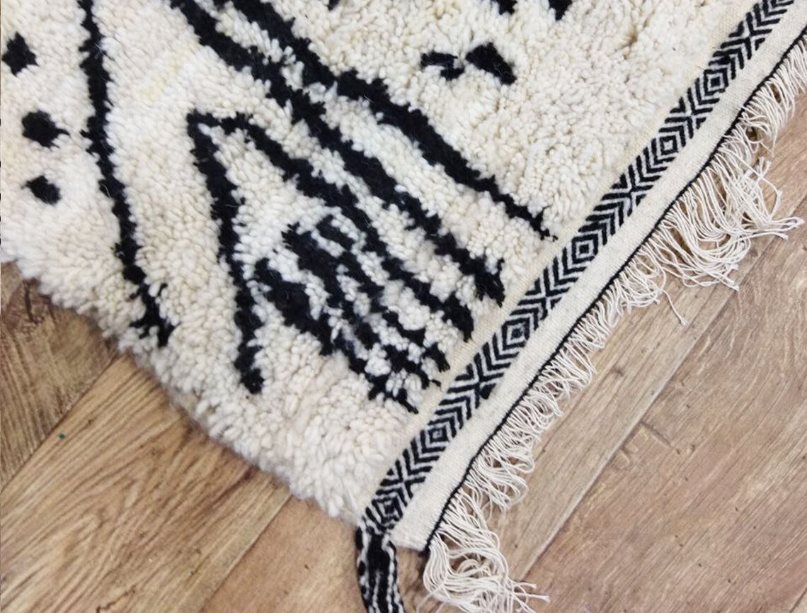 Handmade Moroccan Berber carpet 245 X 142 CM