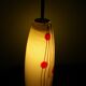 Art deco pendant lamp from the 70s, opaline, chrome metal