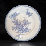 Part of a 25-piece Sarreguemines earthenware dinner service - Purple floral decoration