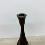 Brutalist bronze candle stick, 1970s