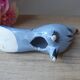Bird figurine, large Tonala pottery dove with floral pattern Mexico vintage decoration