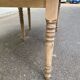 Round extendable dining table with flaps, stripped in raw oak, with 3 extensions.