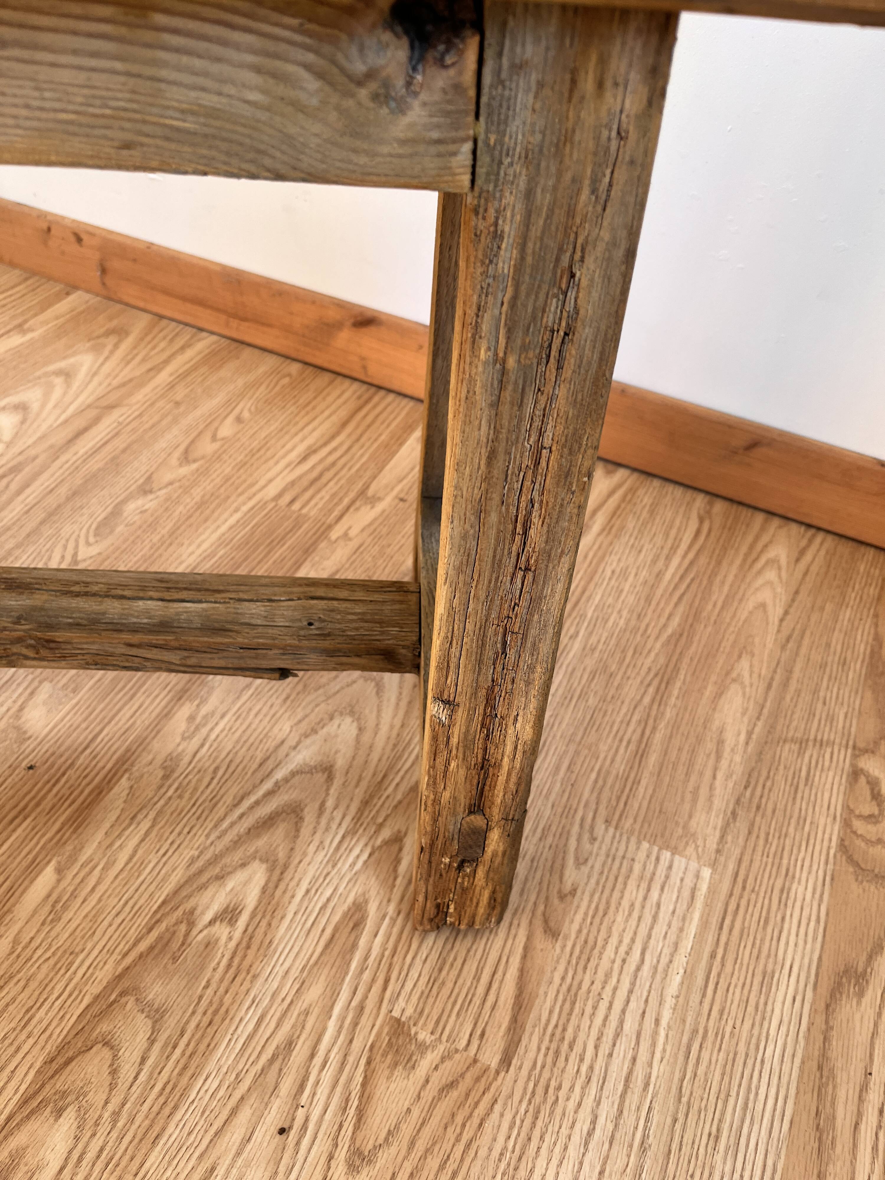 Wooden bench