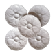 5 oyster plates in pillivuyt white porcelain