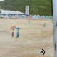 Small oil painting on canvas of the Seine Maritime coast.