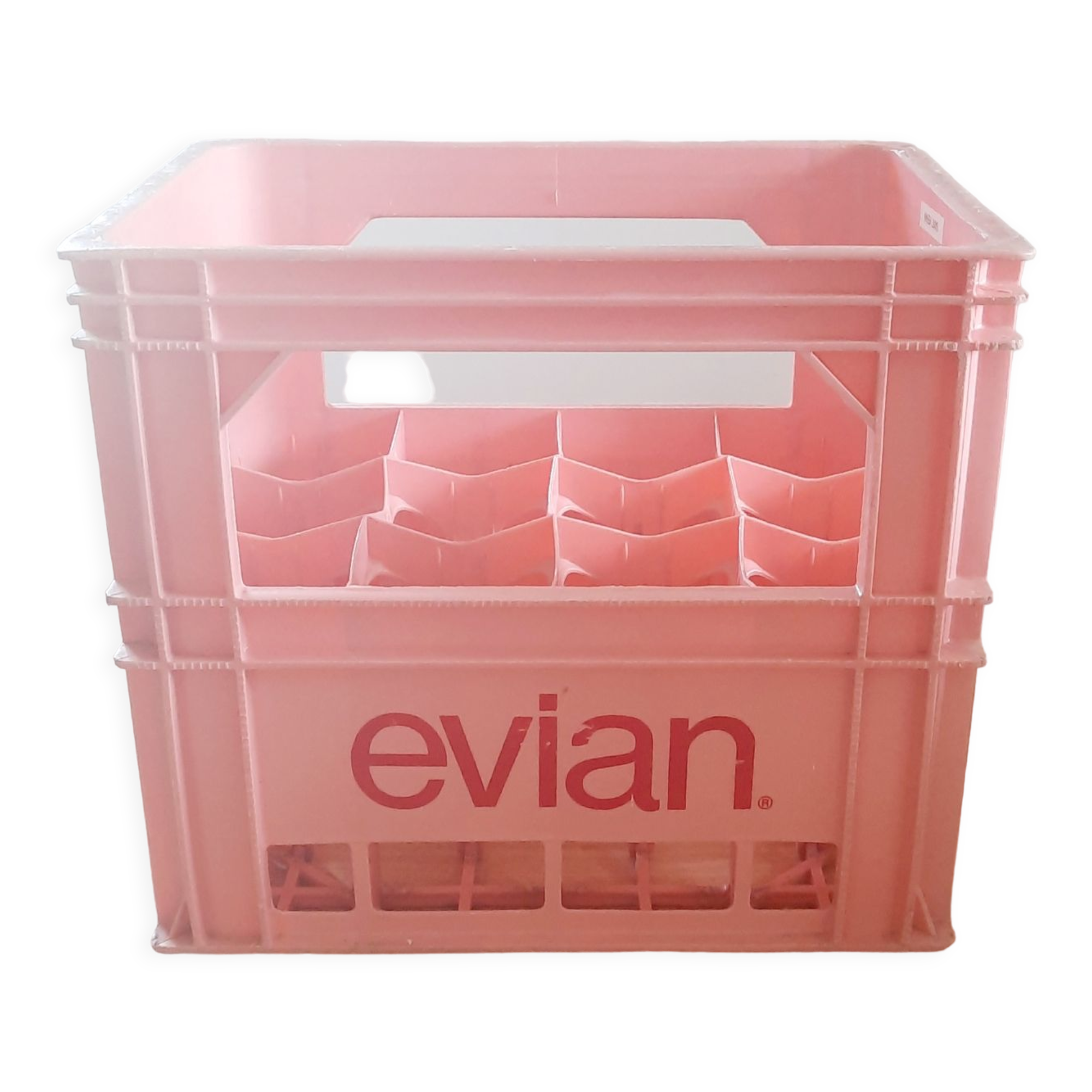 Evian bottle rack