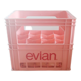 Evian bottle rack