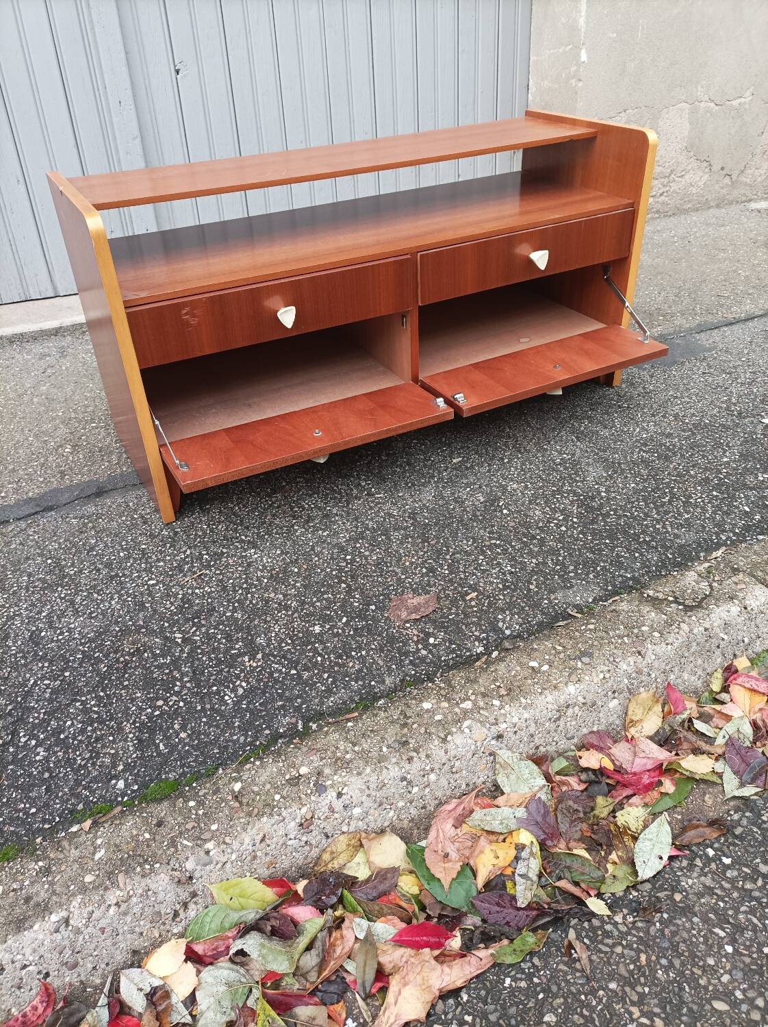 Vintage chest of drawers 2 doors 2 flaps