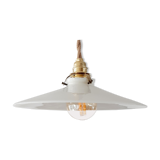 White opaline hanging lamp