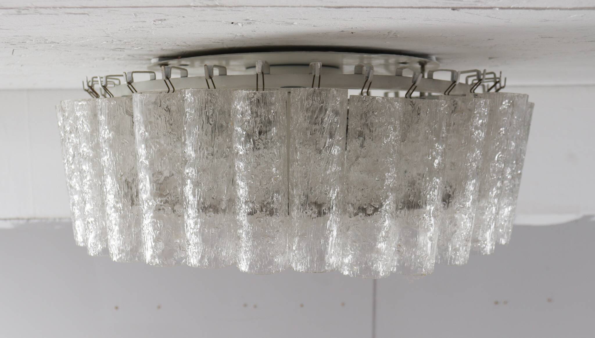 Mid Century Deckenlampe von Doria Leuchten, Deutschland, 1970er Jahre