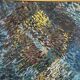 Grande huile sur toile suédoise originale – « Composition » par Valter Gibson