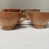 Set of 6 sandstone cups