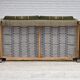 1970s, Danish 2-seater drop arm "Spanish" sofa, furniture wool.