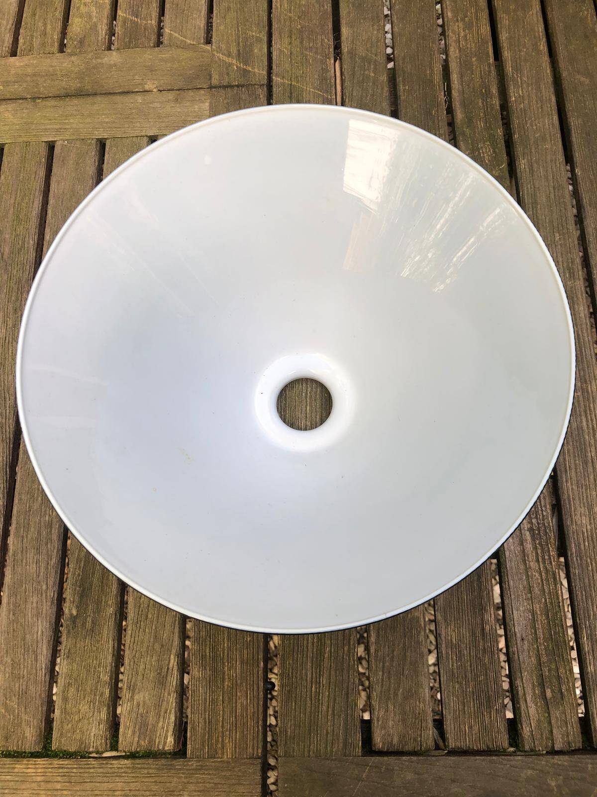 Green glass lampshade