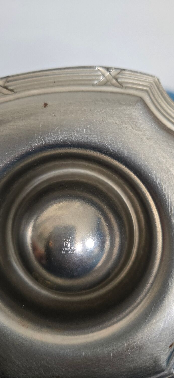 Silver-plated egg cup