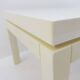 Pair of Cream White Lacquered end/side tables - 1980s