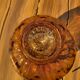 Giant glass 31 cm Empoli blown amber vintage