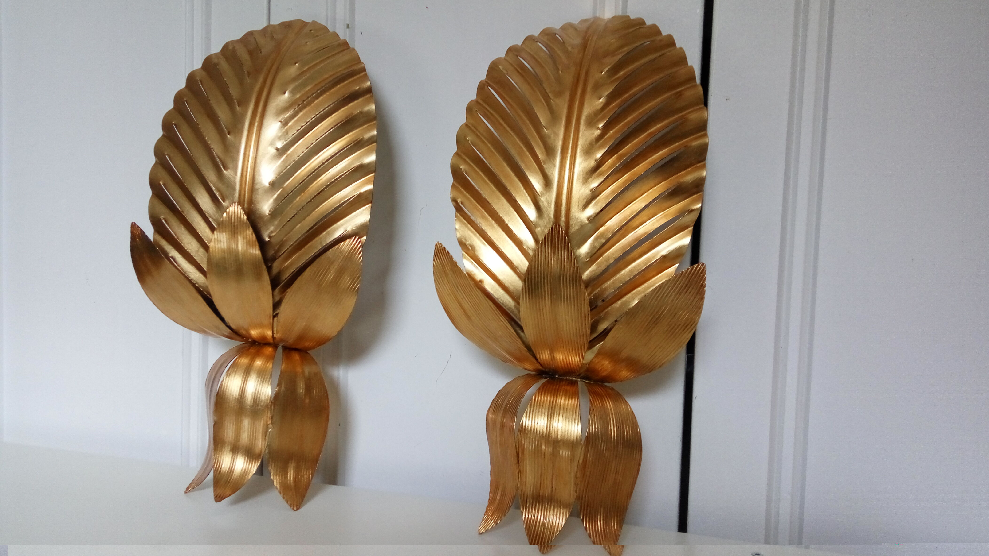 Palm wall lamps 1970