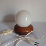 Wooden bedside lamp