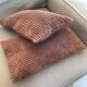 Rectangular corduroy cushion