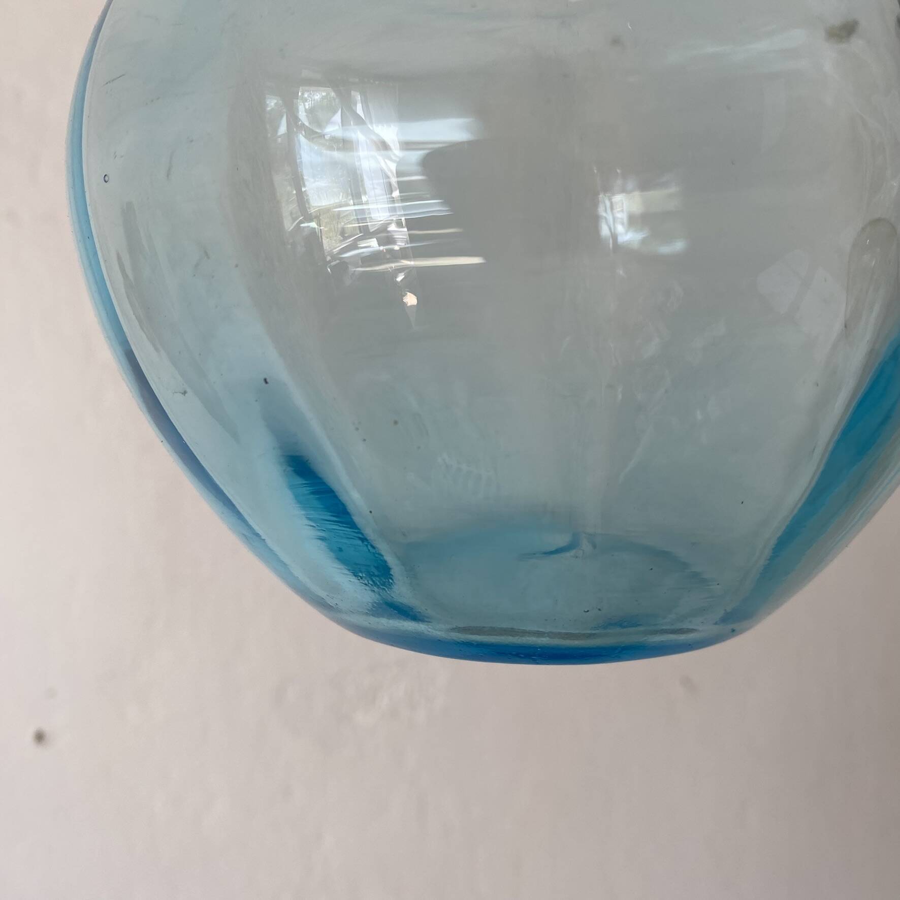 Antique glass jug and tray