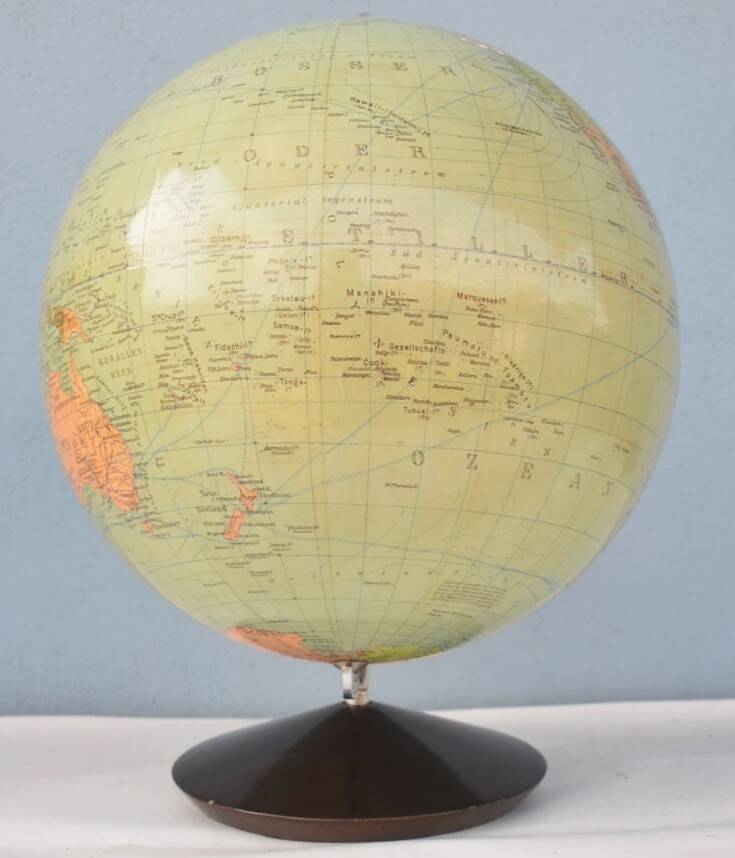 Earth globe 40s - 50s Art Deco - Columbus