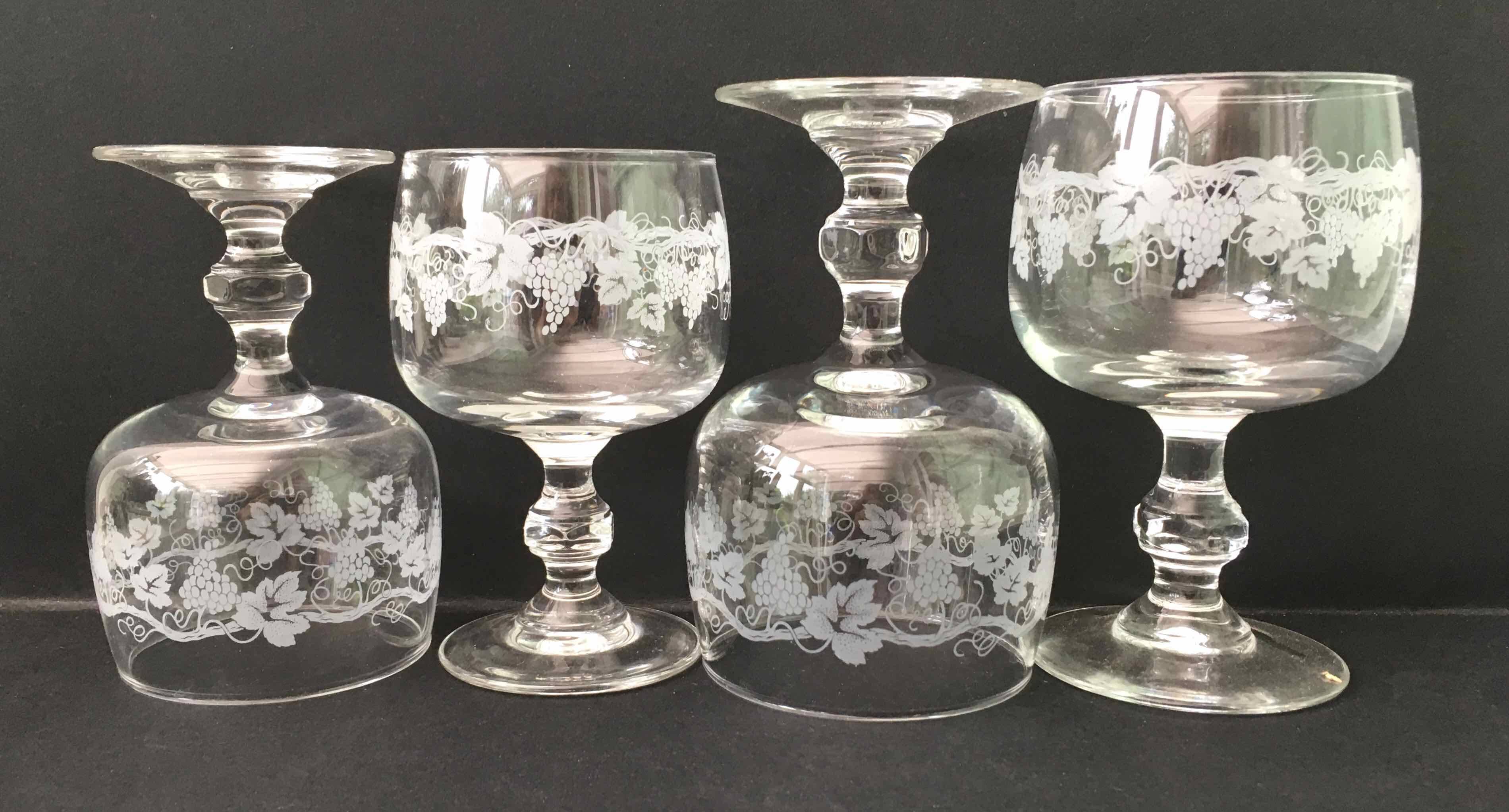 Set 12 verres d’Alsace cristal gravé vin et apéritif