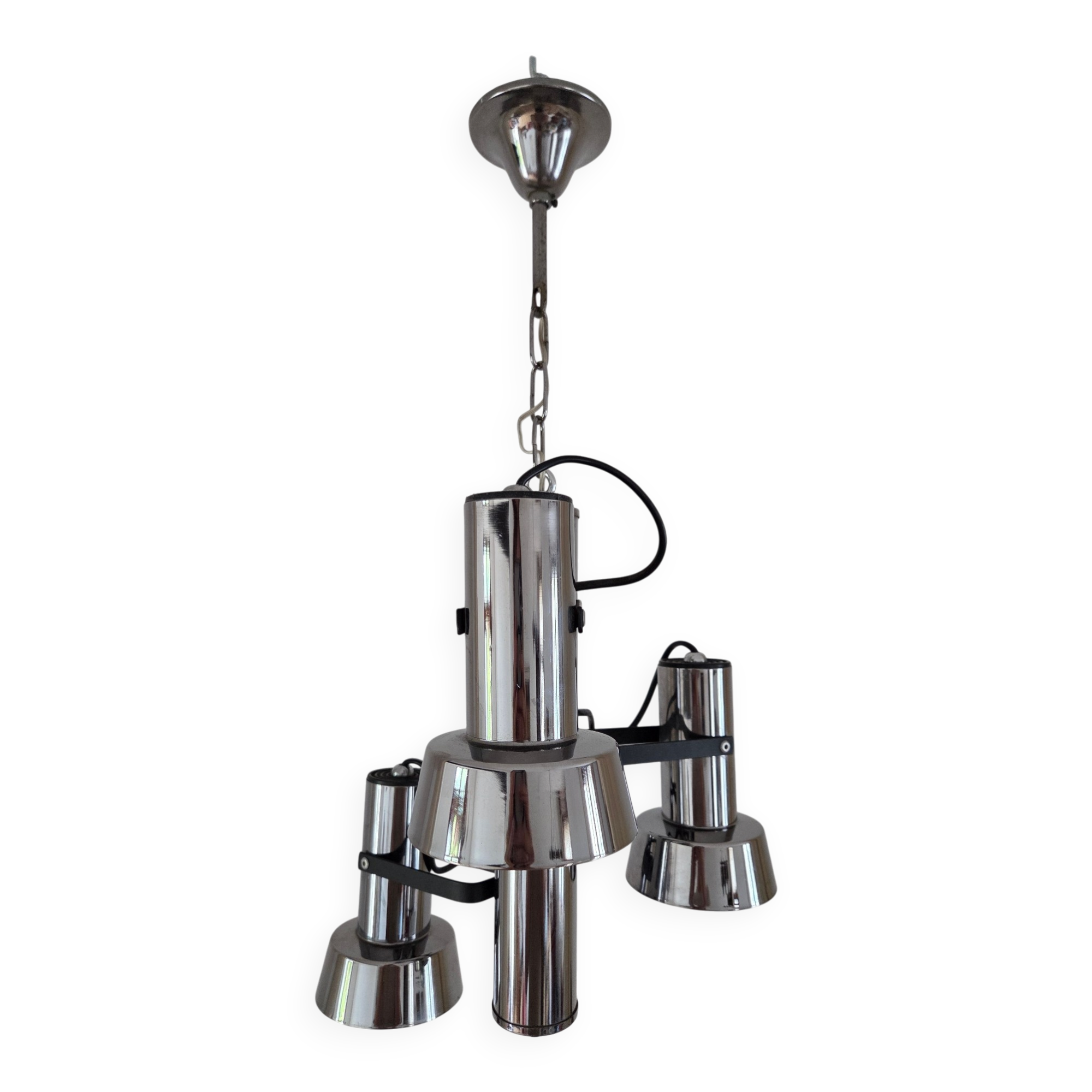 Lustre chromé Space Age