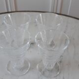 Set of 4 crystal glasses 40s