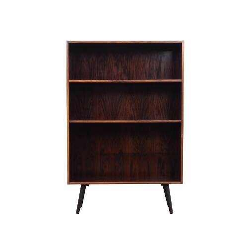 Bibliothèque en acajou, design danois, années 1970, production : Danemark