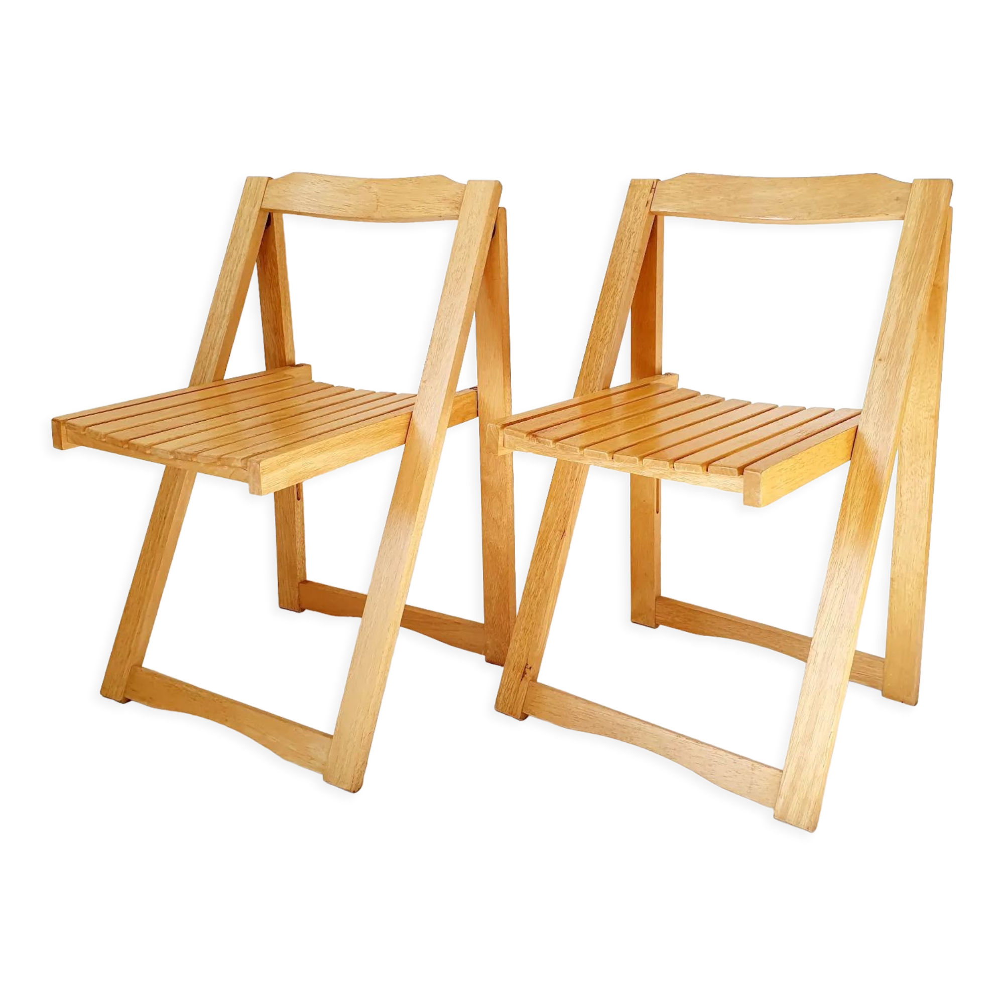 Paire de chaises pliantes