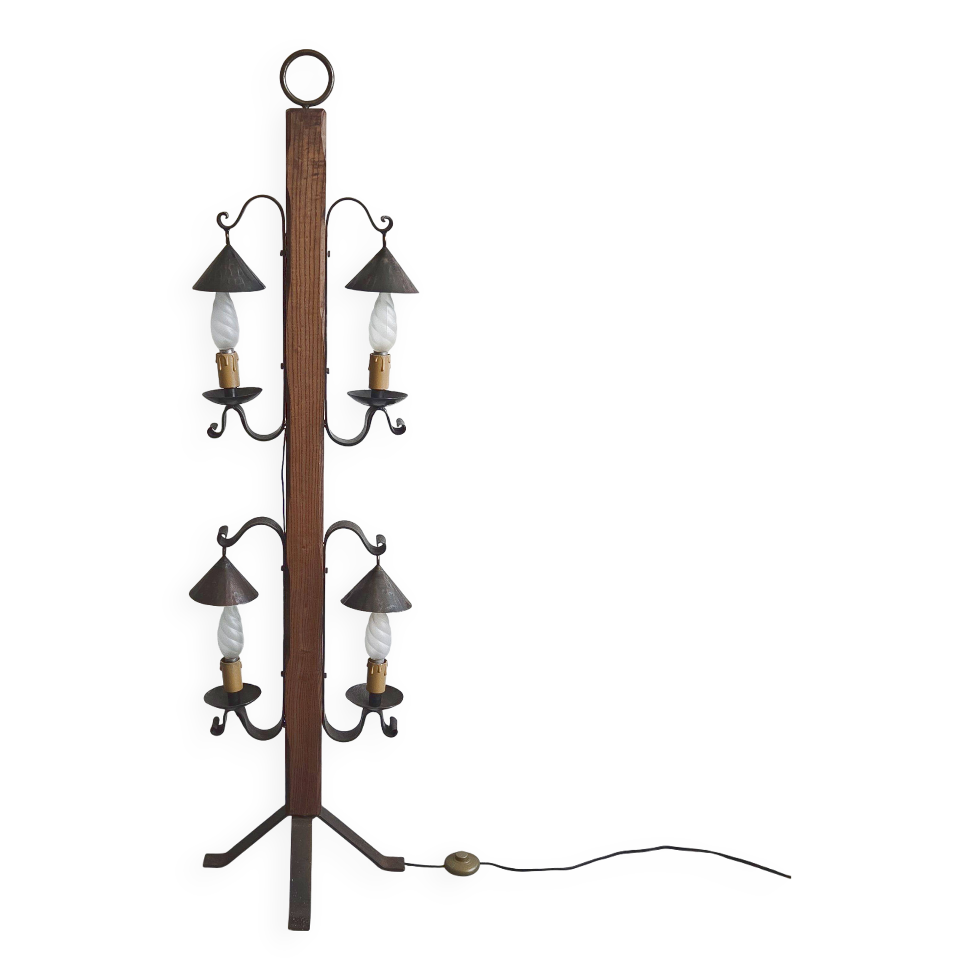 Vintage brutalist floor lamp 1970