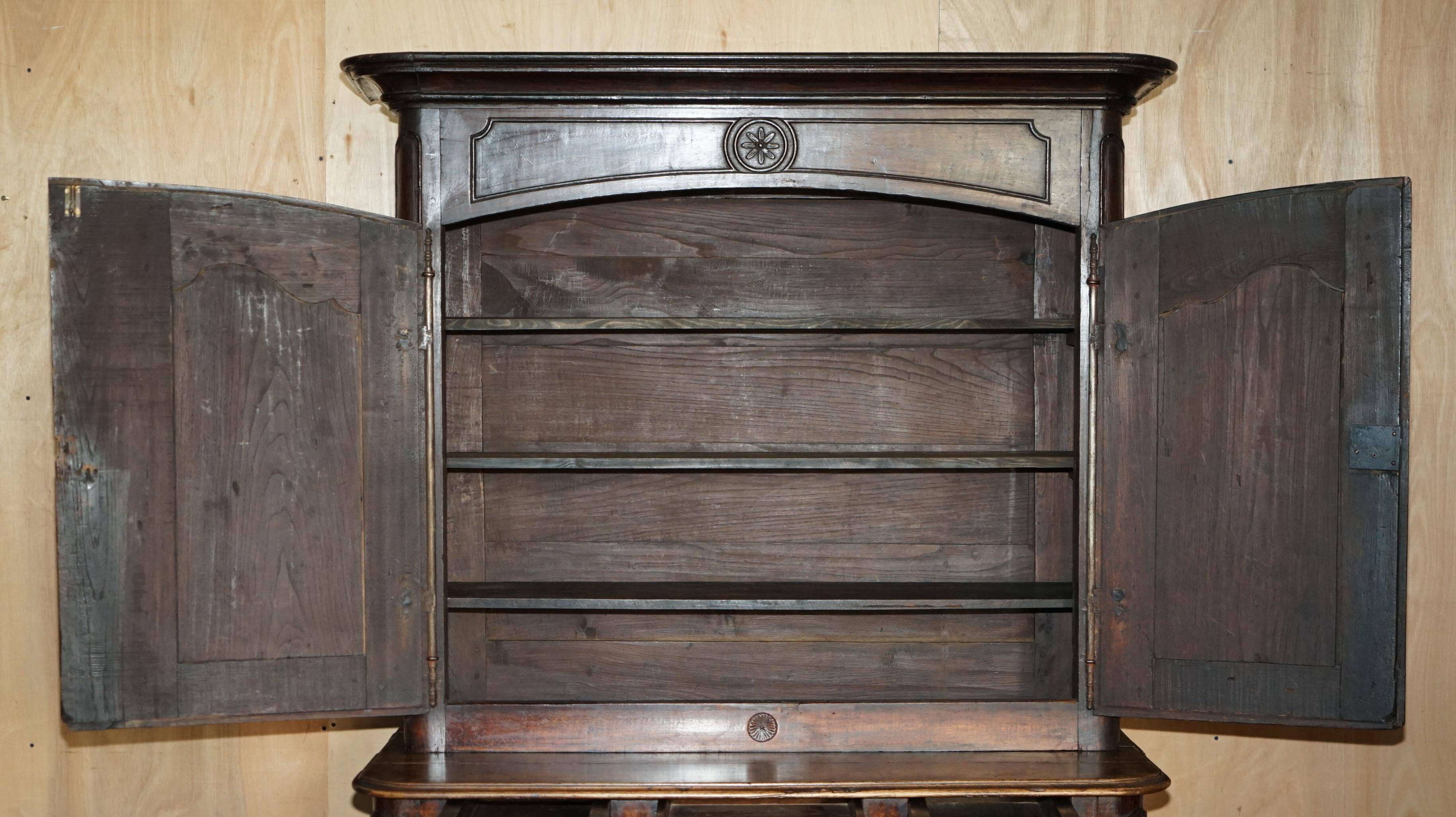 Antique Dutch carved placard, circa 1860.