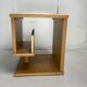 Dutch architectural blonde oak side table, 1980s