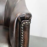 Vintage Leather Armchair, Czechoslovakia