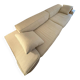 Beige 4-seater sofa Living Divani