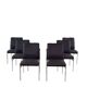 6 vintage rosewood dining chairs by C. Denekamp for Thereca