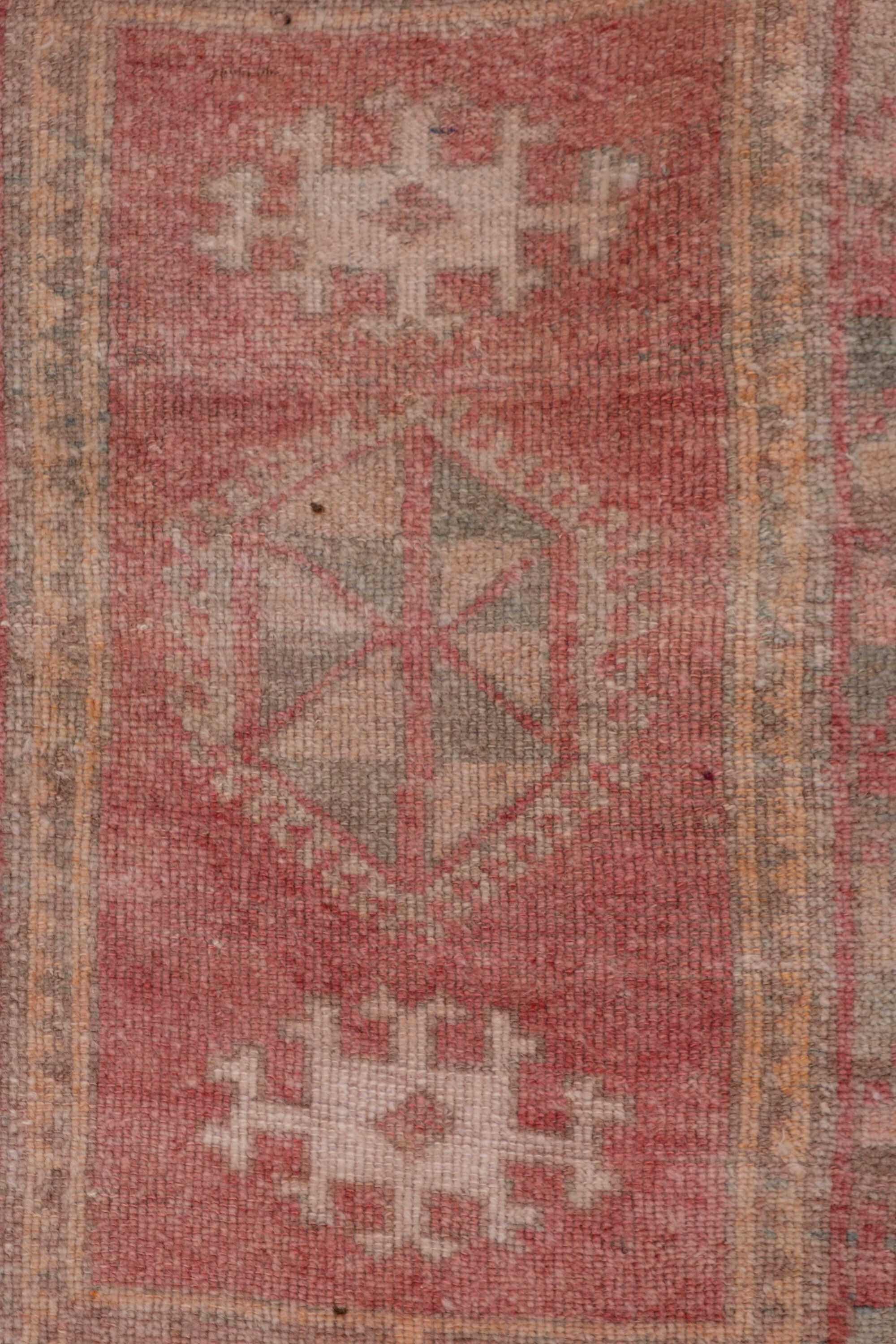 Set of 2 turkish rugs, 1970s, 44 x 102 - 44 x 94 cm