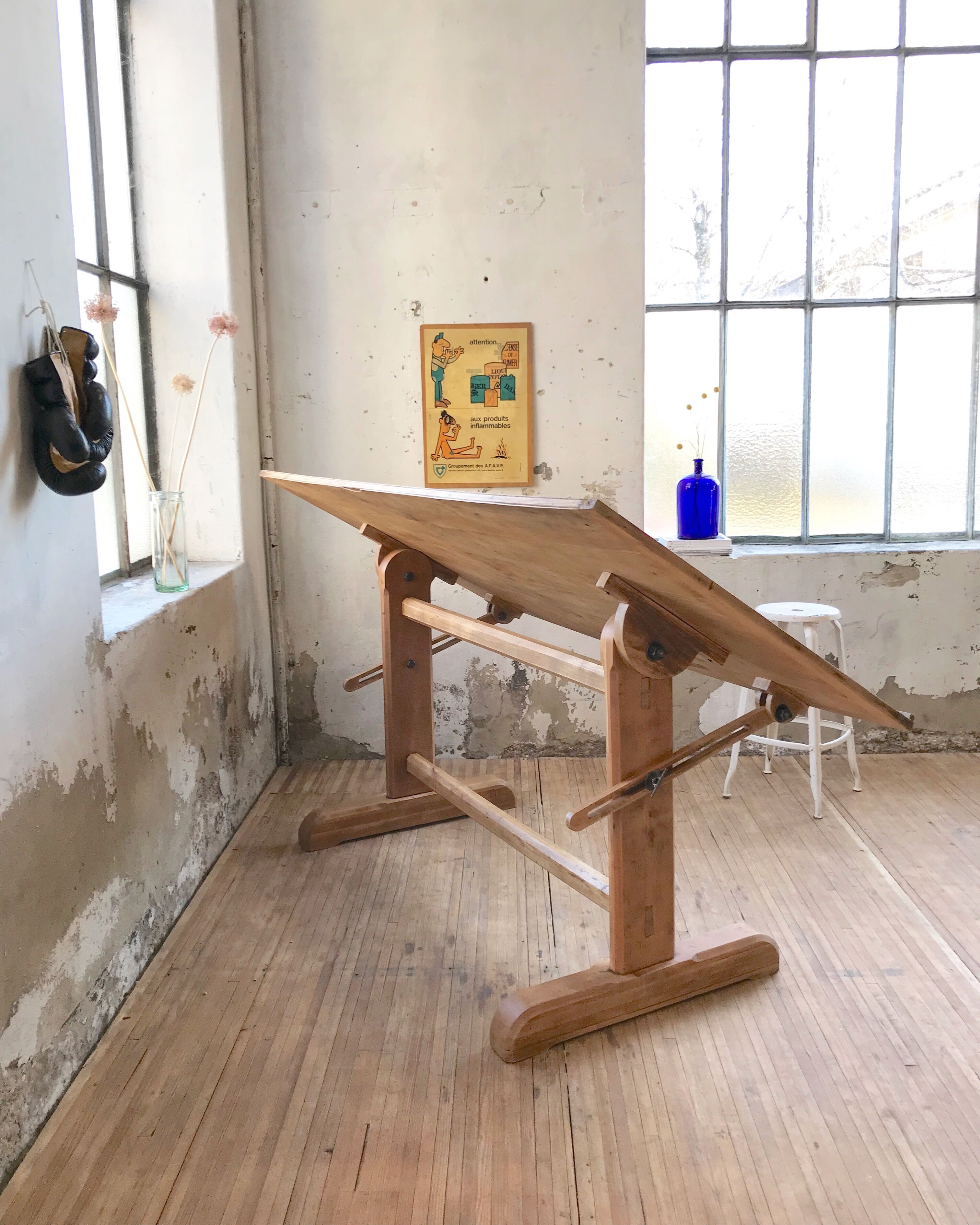 Architect wooden table