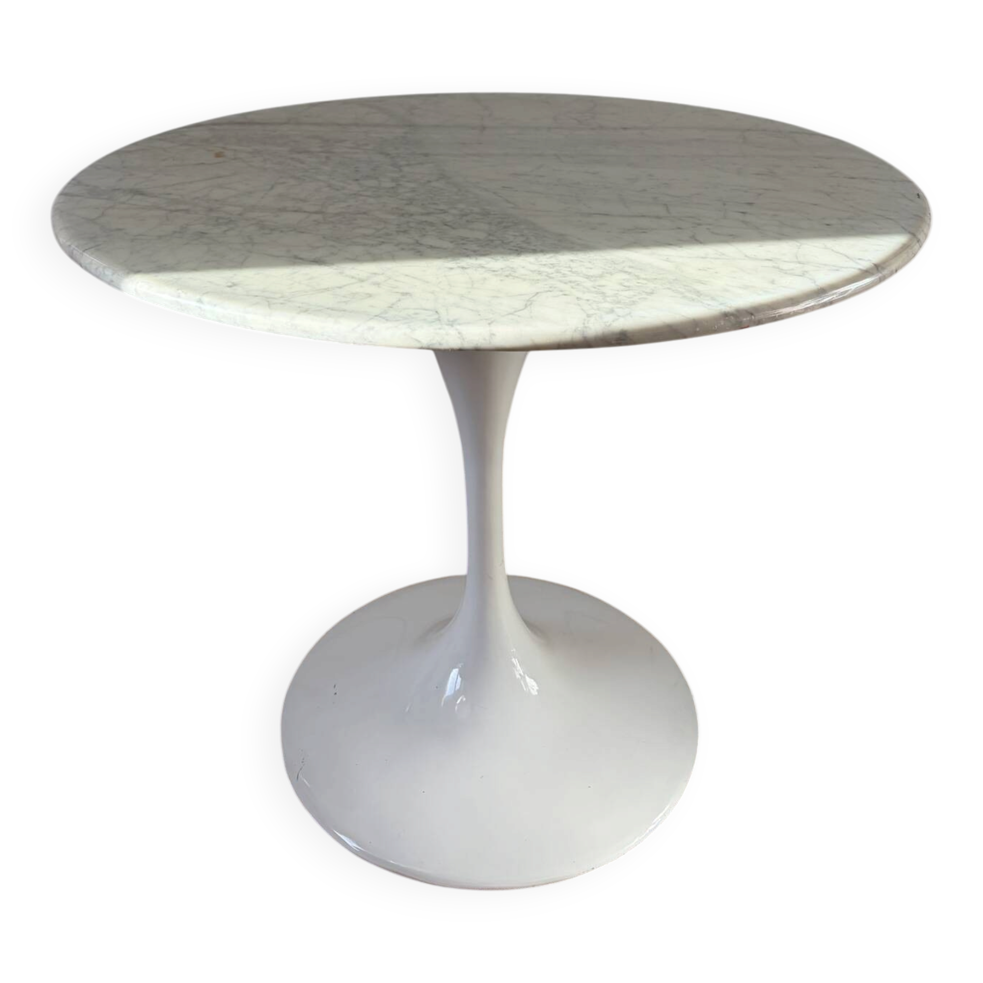 Vintage 1970 marble tulip table